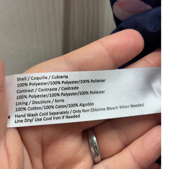 NWT Band of Gypsies Size Small Blue Floral Spaghetti Strap Padded Romper - Picture 6 of 7